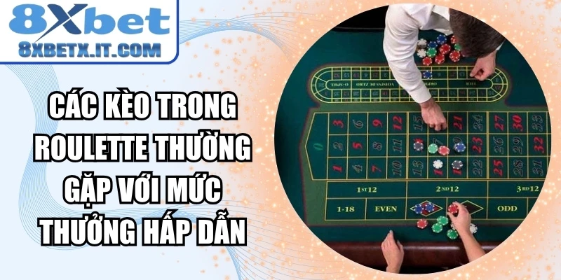 Các kèo trong roulette thường gặp với mức thưởng hấp dẫn