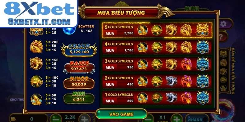 Quy luật chơi slot Kho Báu Tứ Linh 8xbet