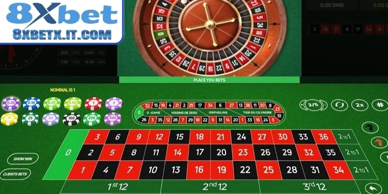 Một số cửa cược Roulette 8xbet phổ biến