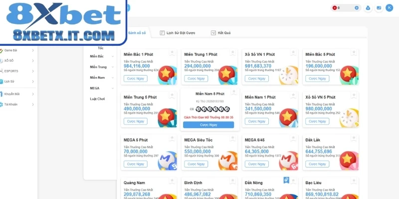 Hiểu về xổ số 3 miền 8xbet và cơ cấu thưởng
